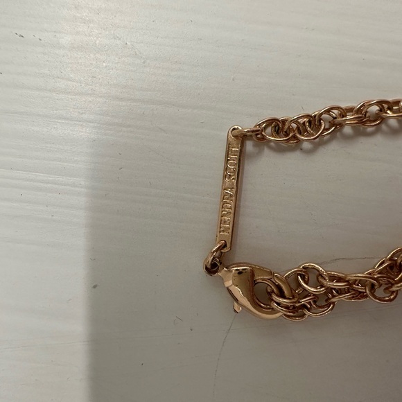 KENDRA SCOTT - RAYNE ROSE GOLD LONG PENDANT NECKLACE - CLEAR GLASS - Picture 6 of 7